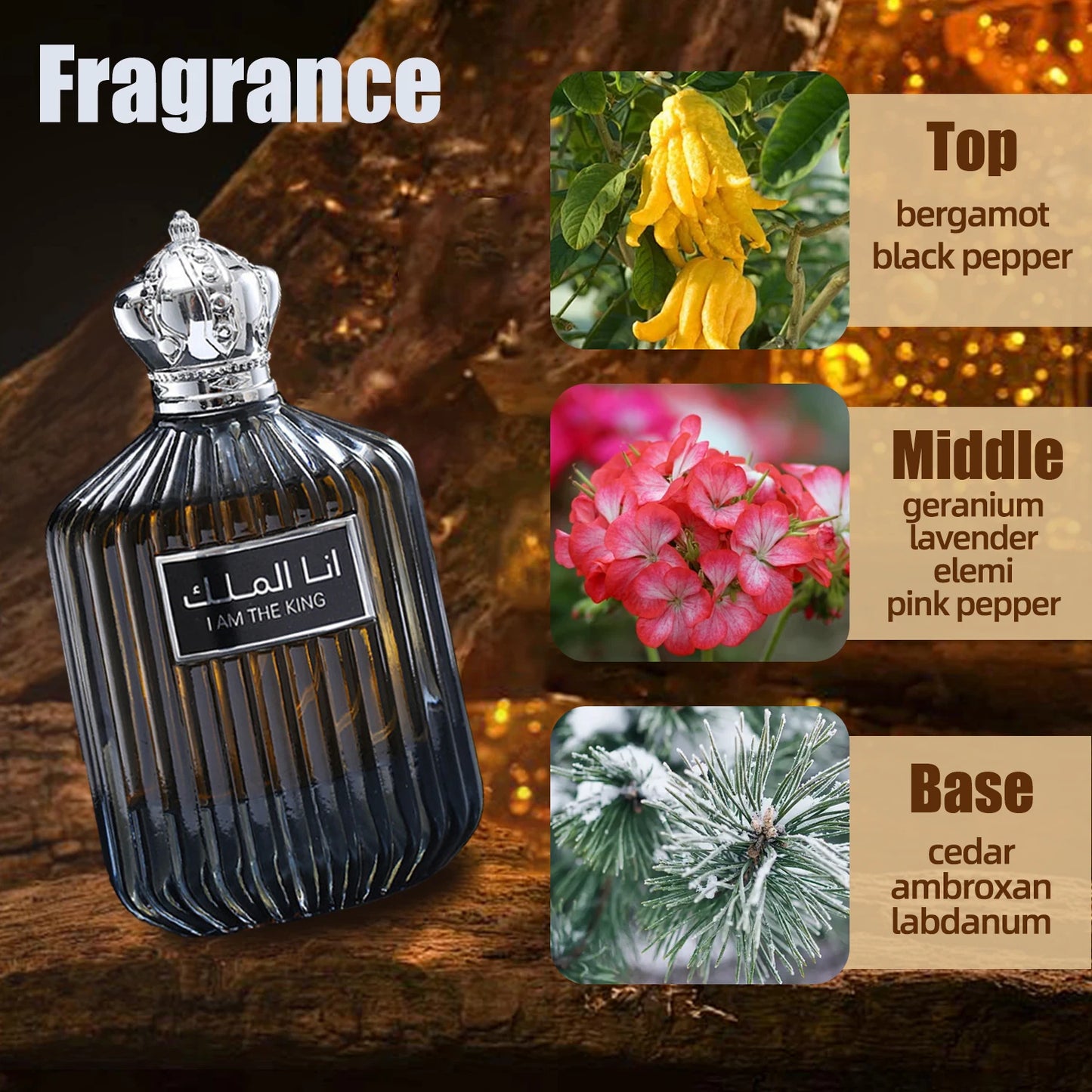 Arabic King Men's Perfume A provocative fragrance that exudes confidence, sensuality, and sophistication lasting finish